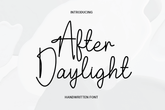 After Daylight: A Gentle Script Font for Editorial Design