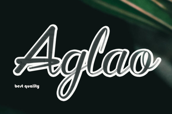 Aglaonema Font Review: A Script Typeface for Campaigns