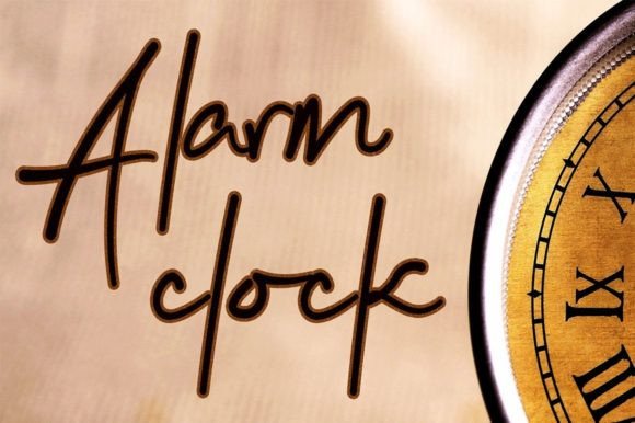 Alarm Clock Font: A Handwritten Typeface for Web Design