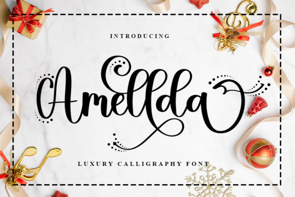 Amellda: The Enchanting Script Font for Luxury Branding
