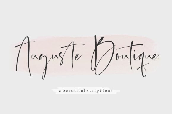 Auguste Boutique: A Dazzling Script Font for Modern Web Design