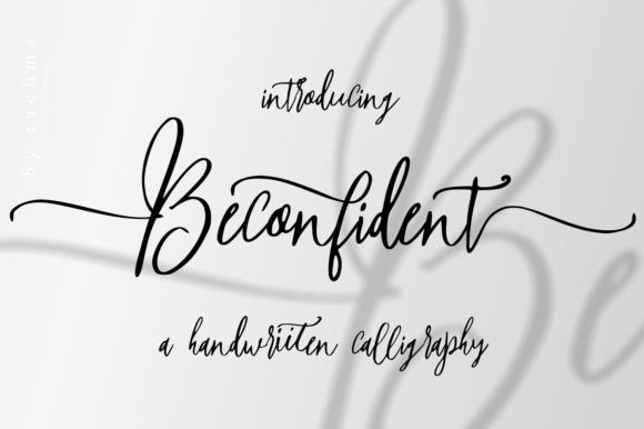 Beconfident: A Playful Script Font for Social Campaigns