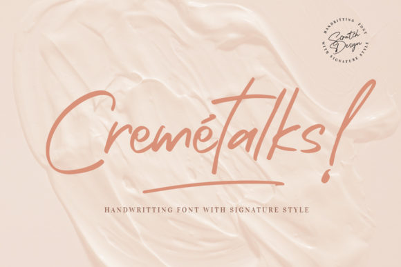 Cremétalks: A Graceful Script Font for Handmade Brands