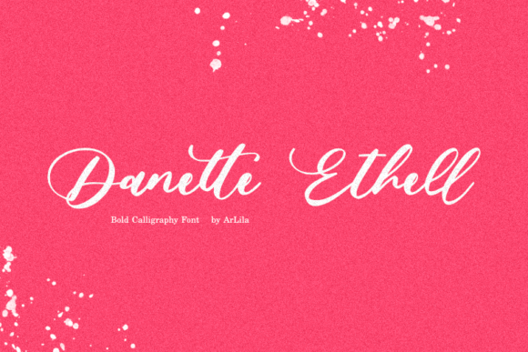 Danette Ethell: An Elegant Script Font for Editorial Design