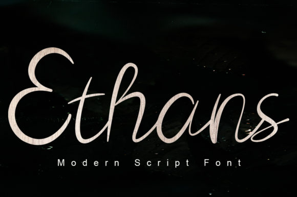 Ethans: A Romantic Script Font for Editorial Design