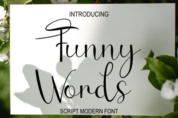 Funny Words Font: A Polished Script for Small Business Branding
