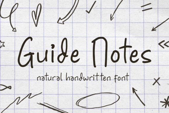 Guide Notes Font Review: A Natural Handwritten Typeface for Branding