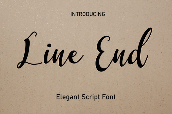 Line End: A Charming Script Font for Editorial Design