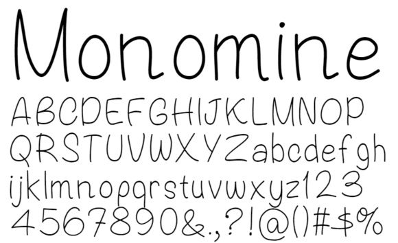 Monomine: A Mono-Linear Script Font for Modern Web Design