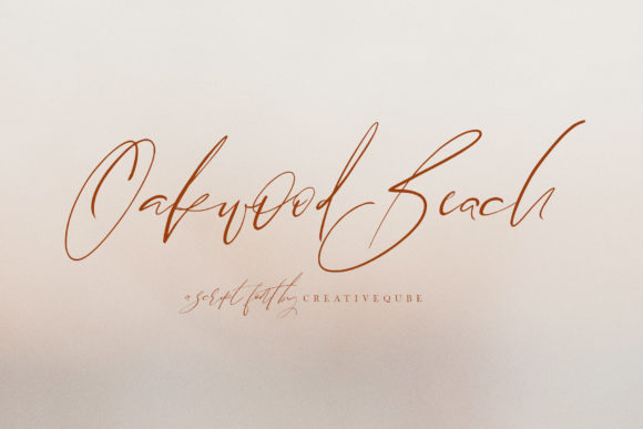 Oakwood Beach Font Review: A Slim Script for Bold Branding