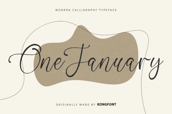 One January: A Playful Script Font for Makers
