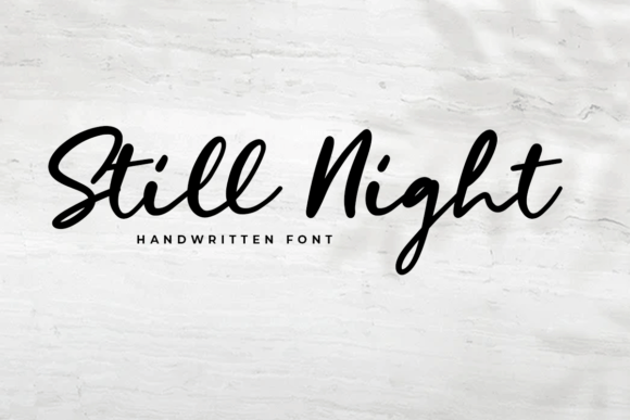 Still Night: The Perfect Handwritten Font for Crafters