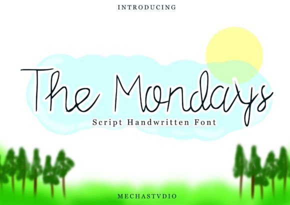 The Mondays: A Script Font for Modern Editorial Design