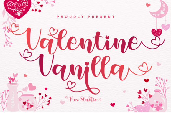 Valentine Vanilla: A Script Font for Romantic Campaigns