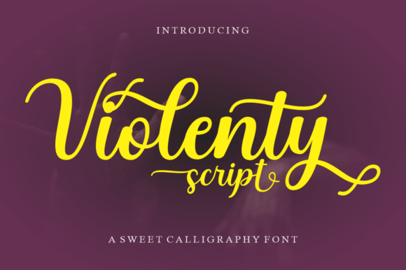 Violenty Font: A Romantic Script for Brand Identity