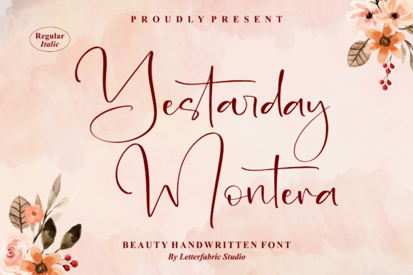 Yestarday Montera: A Script Font for Small Business Branding